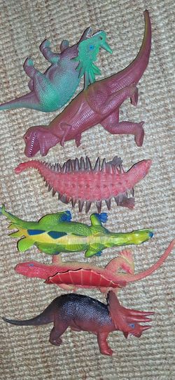Vintage 80's Toy Dinosaurs