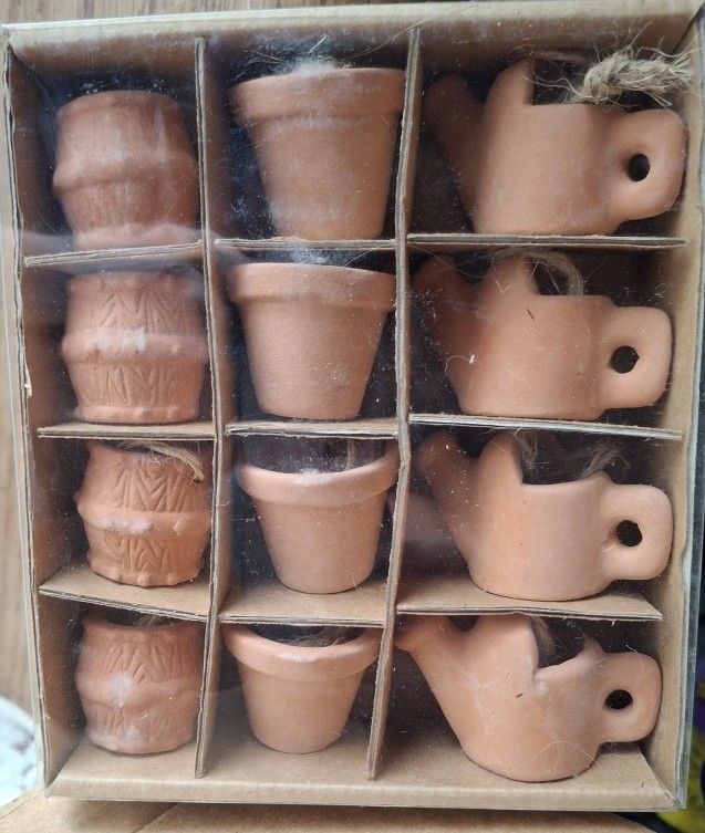 Mini Clay Pots. <