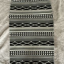 Black/white Printed Pencil Skirt 