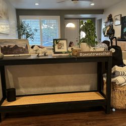 Threshold Console Table Black 