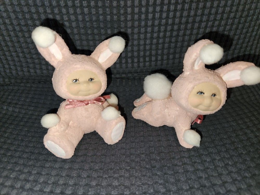 Two Vintage Scioto Orphan Bunnies