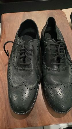 Cole Haan Black Leather Wingtip 10 W