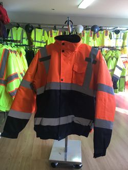 High Visibility Safety Insulated Jacket