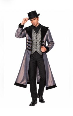 NWT Western Badlands Gambler Men's Trench Coat One Size
