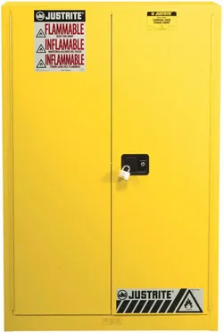 Justrite flammable cabinet