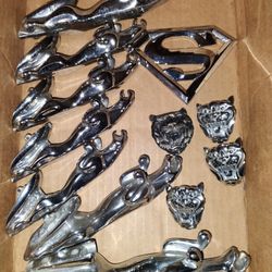 Jaguar JAG Hood Emblem Sign Art Collection Car Sign Super MAN Metal Man Cave