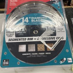 Makita 14 in. Segmented Rim Diamond Blade for General Purpose (3-Pack)