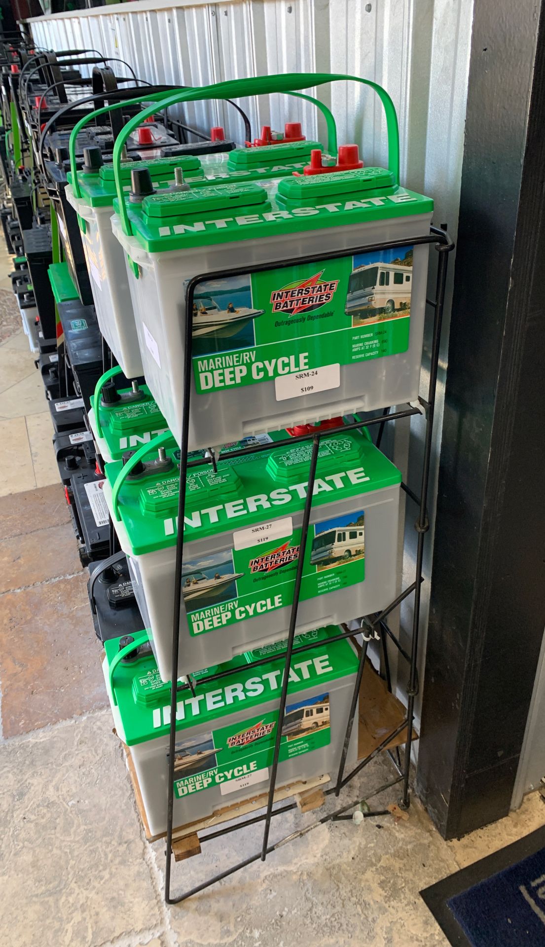 Deep cycle interstate batteries RV and Marine application 119 srm27 srm24 109 for Sale in