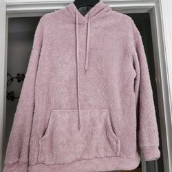 Ladies Fleece Hoodie Size Large Very Comfy 