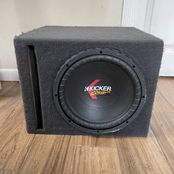 Kicker Comp V With Box And A Amp 500 Watt 