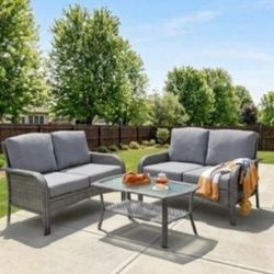 Patio Couch Outdoor 3-piece Patio Sofa Set 🚛🚎🆕