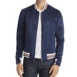 BlankNYC Suede Style Track Suit Jacket Size M 