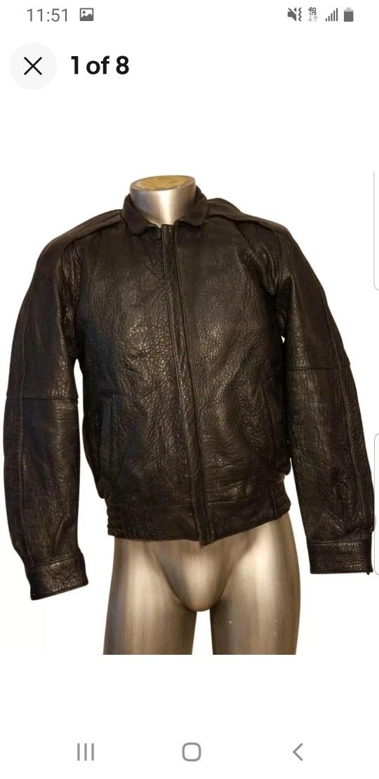 COOPER COLLECTION MAN PEBBLED LEATHER BOMBER FLIGHT MAN JACKET 36/MED SADDLERY


* Price Is Firm**