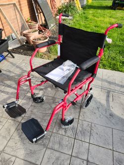 Transport wheelchair 19 inch