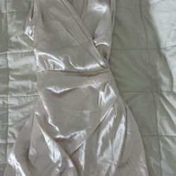 Champagne Satin Dress