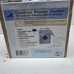 New Outdoor Power Outlet 50Amp. (1) Available $30 Each. Must Pick Up