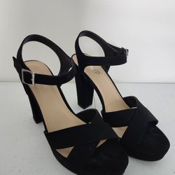 Black Heels Size 7.0