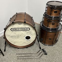 Noble & Cooley Classic Walnut Natural Oil Drum Kit Set