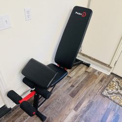 Adjustable Workout/Weight Bench (Black and Red)