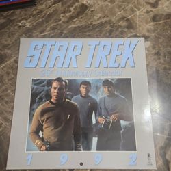 Vintage Star Trek 1992 25th Anniversary Calendar