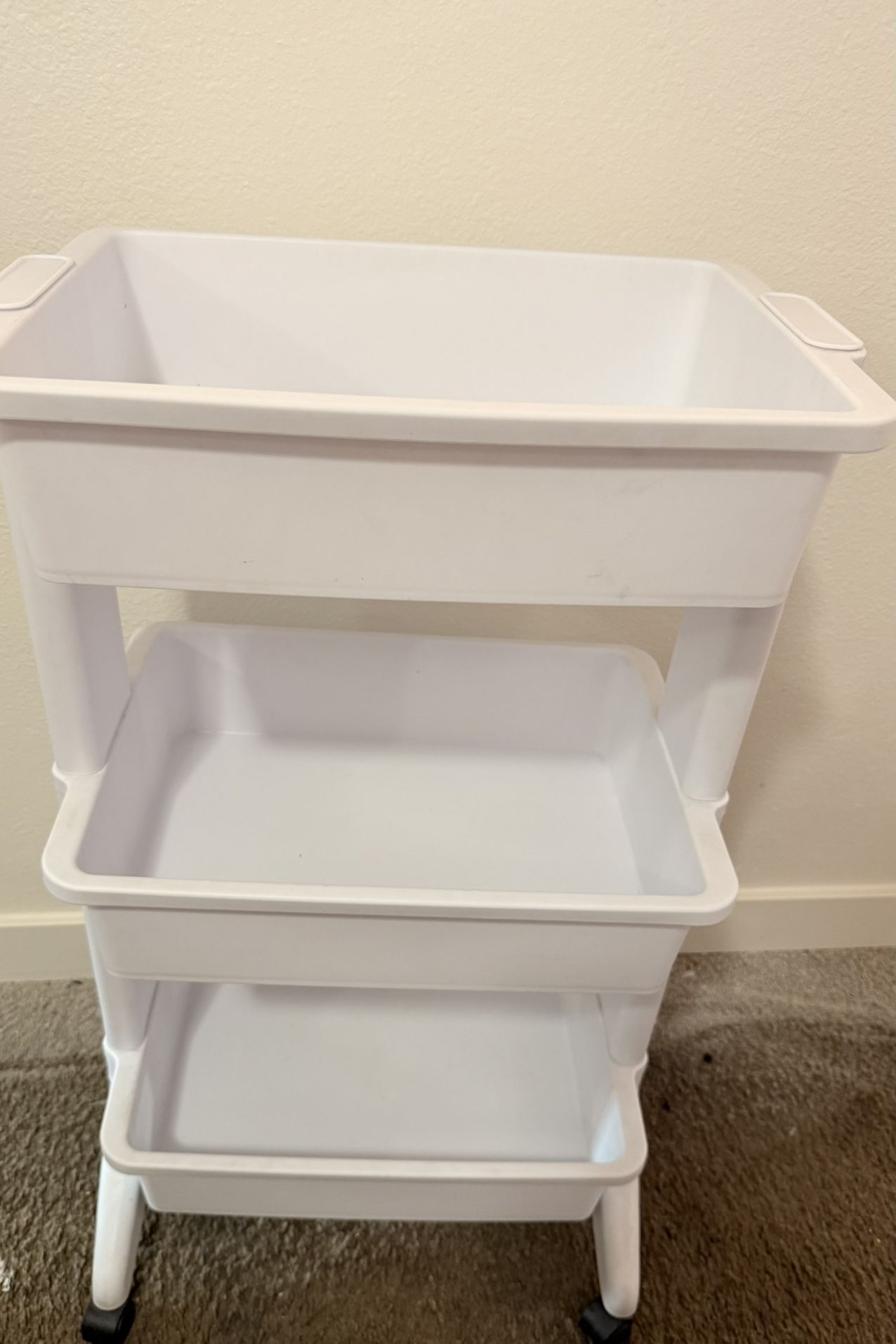 3-Tier Utility Cart (White) – Brightroom