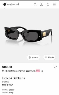 Dolce & Gabbana DG4479 Black Sunglasses