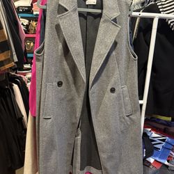 8 Women’s Wool and or Cashmere Long Vests