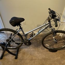 Mountain Bike + Exercise Trainer Stand