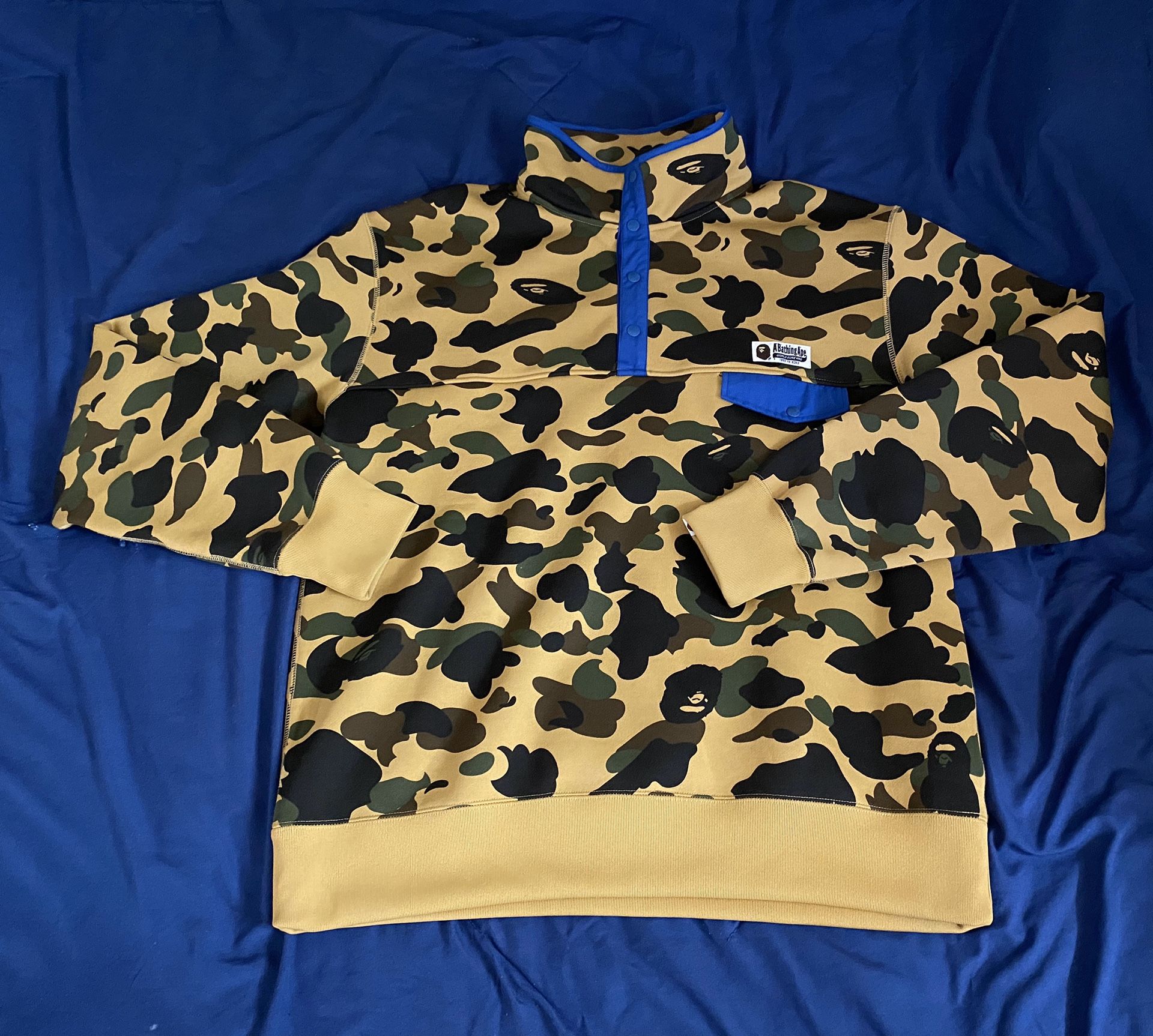 BAPE 1st Camo Wide Sweater - XXL - Yellow Camo - SS19