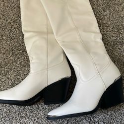 White Cowgirl Boots Size 7