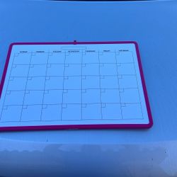 Free Whiteboard, Monthly Calendar