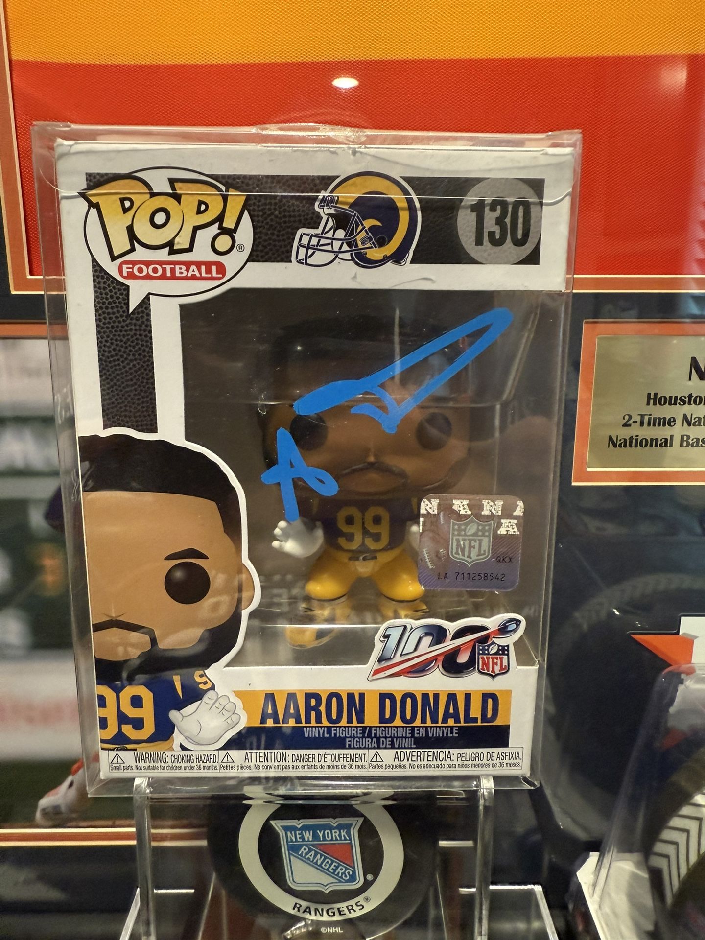 Aaron Donald Signed Rams Funko Pop Beckett Certified Mint 