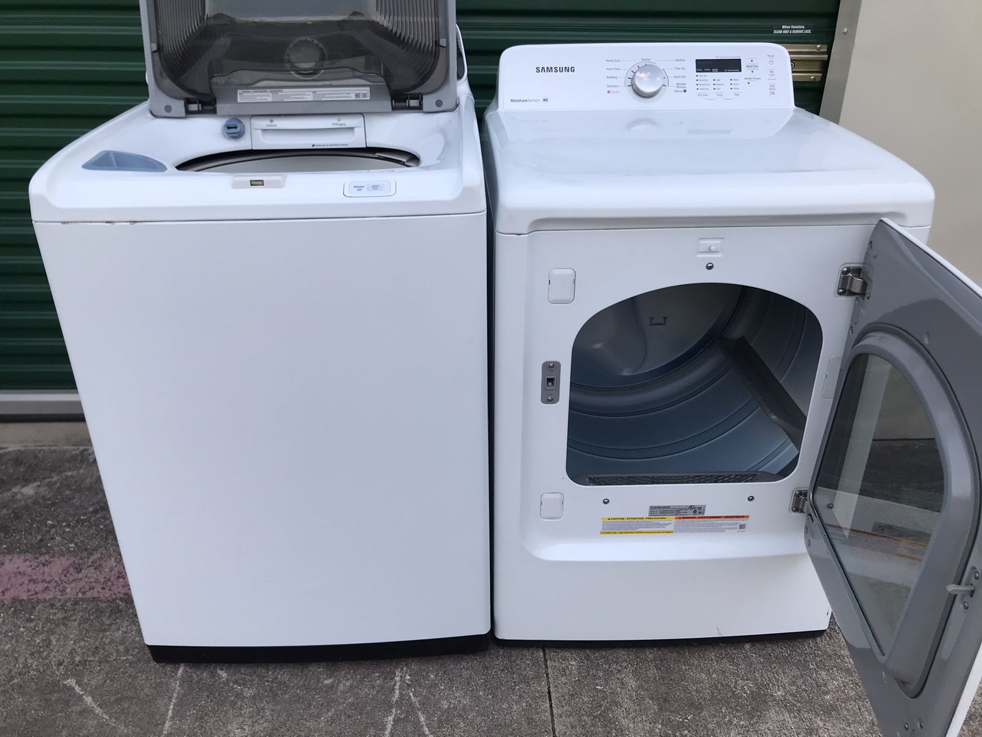 SAMSUNG VRT TOP LOAD WASHER AND ELECTRIC DRYER SET for Sale in Fort Worth, TX OfferUp