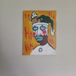 Sad Clown Original Painting 