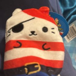 Cats vs Pickles BEAN Ahoy #107- 4" Nautical Sailor Cat - Blue Wave NWT