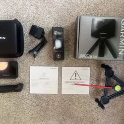 Garmin R10 Golf Launch Monitor Bundle (Stand, ProV1 RCT, Case, And More)