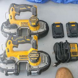 DeWalt BandSaw Bundle With Batteries And A Charger