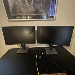 Two 24” Dell Monitors W/ Docking Station
