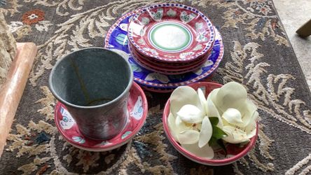 Dinnerware Solimene Italy Plates bowls 8 pc