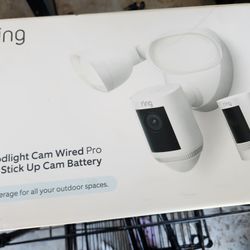 Ring FLoodlight Cam Wired Pro and Stick Up Cam Battery