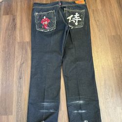 Vintage Japanese style baggy jeans