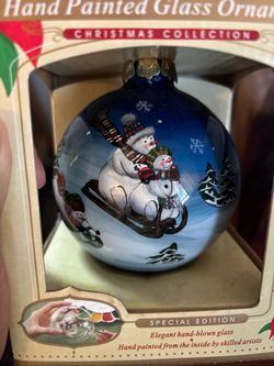 Hanpainted Snowman Ornament