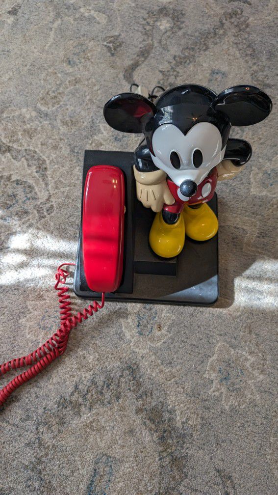 Vintage Disney Mickey Mouse Telephone AT&T Designline Phone 1990's