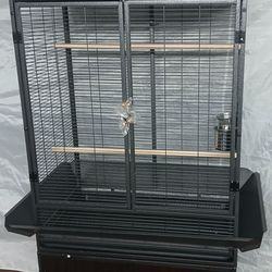 New Gaderth 71" H Rolling Bird Cage, Parakeet Cage with Play Top, Large Rolling Birdcage with Top.