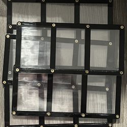 Lot 6 Ultra Pro Black Frame 3 Base Card Screwdown Screw Holder Display Case QTY