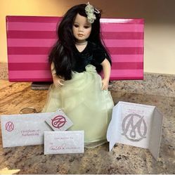 MARIE OSMOND PORCELAIN DOLL FAITH ALWAYS A BRIDESMAID COLLECTION. 