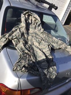 Military raincoat