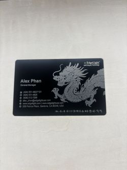 Custom Aluminum Business Cards