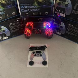 Wireless Controller for PlayStation 4 with LED lighting