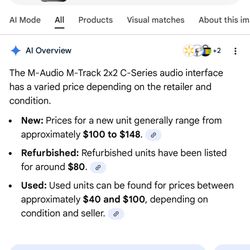 M-Audio M-Track 2x2 C-Series audio interface